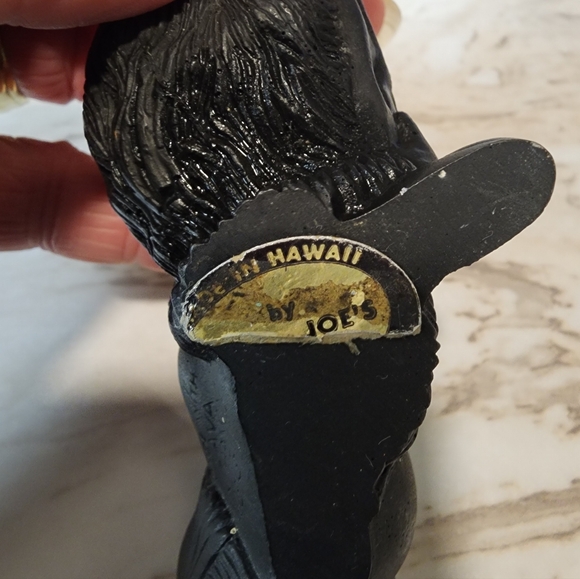 CoCo Joe's Hawaiian Black Reclining Figurine Vintage - Picture 7 of 7